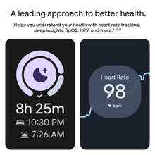 Load image into Gallery viewer, Google Pixel Watch 4 (41mm) - Android - 2 Years of Data- Heart Rate,Sleep &amp; Fitness Tracking -30-Hour Battery -Polished Silver Aluminum Case - Iris Active Band - LTE (2025) -Google Pixel Watch app
