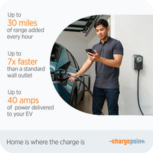 Load image into Gallery viewer, ChargePoint HomeFlex Level 2 EV Charger J1772 - Fast Smart Battery Power Charging at Home for Electric Automobile Vehicles - NEMA 14-50 Plug for Electric Car
