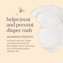 Load image into Gallery viewer, Burt's Bees Baby Diaper Rash Cream, 40% Zinc Oxide Calms &amp; Soothes Skin for Fast Relief, Eczema Safe Balm, 100% Natural Origin Plant Based Formula, Pediatrician Tested, Travel Size, 6 oz (3 oz 2-Pack)
