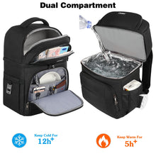 Load image into Gallery viewer, Cooler Backpack,Insulated Backpack Cooler Leakproof Double Deck Cooler Bag for Men Women RFID Lunch Backpack
