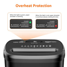 Load image into Gallery viewer, Amazon Basics 8-Sheet Cross Cut Paper Shredder and Credit Card Shredder - Black
