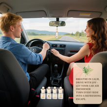 Load image into Gallery viewer, Car Air Freshener Oil Diffuser - Hanging Long Lasting Scent for Car &amp; Home (BlackBerry &amp; Bay, White Musk &amp; Cedarwood, English Pear &amp; Freesia, Wild Bluebell)
