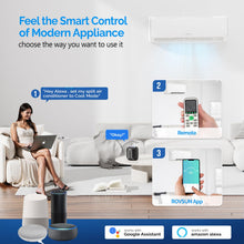 Load image into Gallery viewer, ROVSUN 11500 BTU Wifi Enabled Mini Split Air Conditioner &amp; Heater, 17 SEER2 115V Inverter Ductless Wall AC Unit with Pre-Charged Condenser, Heat Pump &amp; Installation Kit

