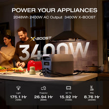 Load image into Gallery viewer, EF ECOFLOW Portable Power Station DELTA 3 MAX with 2x220W Solar Panel, 3400W X-Boost Output, Ultra-Fast 0-80% Charging in 1.13 Hr, Home Backup &amp; RV Camping
