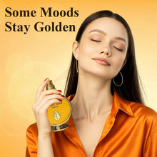Load image into Gallery viewer, AHUJA Mangue Mood – 3.4 oz Parfum | Unisex Mango Floral Scent | 30% Long Lasting Oil | Alphonso Mango, Bergamot, Tuberose, Amber, Sandalwood | Luxury Yellow Gift Box | “Some Moods Stay Golden”
