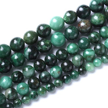 Load image into Gallery viewer, 8mm 45pcs Natural Green Emerald Stone Beads Round Loose Beads AAA Energy Healing Power Stone Beads for Jewelry Making DIY Bracelet Necklace 15" (Green Emerald Stone, 8mm)
