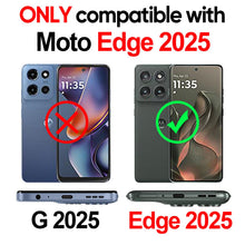 Load image into Gallery viewer, LeYi for Motorola Edge-2025 Case: [𝐍𝐨𝐭 𝐅𝐢𝐭 𝐌𝐨𝐭𝐨 𝐆 𝟐𝟎𝟐𝟓], Moto Edge 2025 Case with Camera Cover, Military-Grade Cell Android Smartphone Phone Cover Funda para with Ring Kickstand, Black
