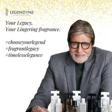 Load image into Gallery viewer, Legend 1942 Luxe Perfumes by Amitabh Bachchan | Heritage Black Long Lasting Perfume For Men &amp; Women | Cologne - Woody Fragrance | Birthday Anniversary Husband Wife Gifts | Everyday Essentials | 100Ml
