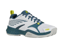 Load image into Gallery viewer, K-Swiss Men's SpeedEx Padel Shoe, White/Indian Teal/Evening Primrose, 8 M
