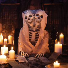 Load image into Gallery viewer, Fun Express Two-Headed Life-Size Human Skeleton (5 feet Tall) Posable
