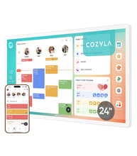 Load image into Gallery viewer, Cozyla Calendar Plus 2: 24" Smart Digital Calendar Wall Touch Screen &amp; No Subscription Family Dashboard, Electronic Display for Family System- Chore Chart, Meal Planner, Support App Store Wall Mount
