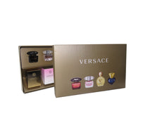 Load image into Gallery viewer, Versace Gifts &amp; Sets Womens Mini Set (Crystal Noir/Bright Crystal/Eros Pour Femme EDT, Pour Femme Dylan Blue EDP)
