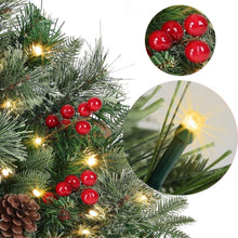 Load image into Gallery viewer, Pre-lit Artificial Christmas Tree Urn Filler, Outdoor Christmas Tree Feel Real Urn Filler with Lights &amp;Tripod Stake, Lighted Holiday Planter Filler for Outdoor, Weatherproof (1Pcs-B)
