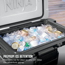 Load image into Gallery viewer, Ninja FrostVault 45QT Cooler with Wheels | Insulated with Temp Dry Storage Drawer | Keeps Ice Cold for Days | for The Beach, Camping, Picnics &amp; More | Daffodil Daze | FB245YL
