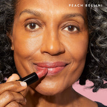 Load image into Gallery viewer, LAURA GELLER NEW YORK Italian Marble Sheer Lipstick - Peach Bellini - Hydrating &amp; Lightweight - Vitamin E &amp; Caster Seed Oil - Cream Finish
