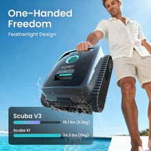 Load image into Gallery viewer, (2026 New) AIPER Scuba V3 AI Vision Cordless Robotic Pool Cleaner, 10x Faster Pool Cleaning with AI Patrol, 24/7 Auto Cleaning, Smart Waterline Parking &amp; Multi-Layer Filtration, Gray
