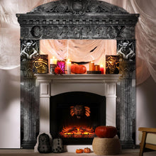Load image into Gallery viewer, HunnmingRe 3 Pcs Halloween Cemetery Archway Halloween Cemetery Banners Halloween Gothic Outdoor Banners Halloween Sign Banner Decorations for Outdoor Halloween Party Supplies
