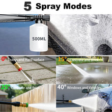 Load image into Gallery viewer, New Upgrade Pressure Power Washer 4800PSI w/4 Quick Connect Nozzles, Inlet Hose &amp; Filter&amp;500ML Soap Tank, High Cleaning Machine for Cars/Fences/Driveways/Patios/Home Cleaning,Blue
