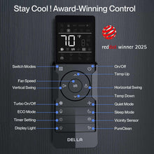 Load image into Gallery viewer, DELLA Hyper Heat Lower as -13°F 23,000 BTU Mini Split,Work with Alexa and WiFi,Energy Star 230V 23 SEER2,Cools Up to 1,500 Sq. Ft,Inverter AC with 1.9 Ton Pre-Charged Heat Pump &amp; 16.4ft Kits
