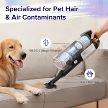 Load image into Gallery viewer, LEVOIT Cordless Vacuum Cleaner, Stick Vac with Tangle-Resistant Design, Up to 50 Minutes, Powerful Suction, Rechargeable, Lightweight, and Versatile for Carpet, Hard Floor, Pet Hair, LVAC-200
