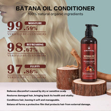 Load image into Gallery viewer, 100% Natural Raw Organic Batana Oil Sulfate-Free Complete Hair Growth , Anti-Hair Loss &amp; Repair System Kit – Shampoo, Conditioner, Hair Mask, &amp; Leave-In Spray | Thickness &amp; Prevents Loss for Men Women
