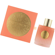 Load image into Gallery viewer, Khadlaj Peach Velvet – Fruity, Sweet, Amber, Gourmand -Eau De Parfum Spray-Long-Lasting Fragrance for Women, 3.4 Ounce / 100ml
