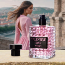 Load image into Gallery viewer, Valentine Nero for Women Eau De Parfum - Amber Floral Jasmine, Bourbon Vanilla &amp; Woods - Oriental-Floral Fragrance with a Modern Twist - Elegant 100ml Bottle Fragrance Packed in a Paper Box
