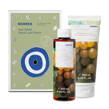 Load image into Gallery viewer, KORRES Santorini Grape Body Care Collection | Santorini Grape Shower Gel &amp; Body Butter, 2 Piece Set
