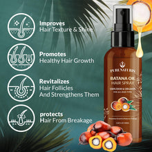 Load image into Gallery viewer, 100% Natural Raw Organic Batana Oil Sulfate-Free Complete Hair Growth , Anti-Hair Loss &amp; Repair System Kit – Shampoo, Conditioner, Hair Mask, &amp; Leave-In Spray | Thickness &amp; Prevents Loss for Men Women
