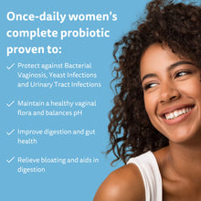 Load image into Gallery viewer, Happy v Dr. Formulated Vaginal Probiotics for Women, Clinically Proven Womens Probiotic for Vaginal Health &amp; pH Balance Complex, Natural BV Treatment &amp; Yeast Infection Prebiotics, 60 Vegan Capsules
