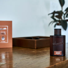 Load image into Gallery viewer, Dr. Squatch Fireside Bourbon Cologne - Natural cedarwood, clove, and patchouli fragrance inspired by Wood Barrel Bourbon Bar Soap
