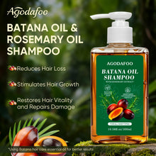 Load image into Gallery viewer, Batana Oil Shampoo and Conditioner Set, Batana Oil Shampoo for Hair Loss, Restores Hair Vitality and Rejuvenates, Stimulates Hair Growth, Repairs Damage for Men &amp; Women 300ml+300ml 10.58fl.oz
