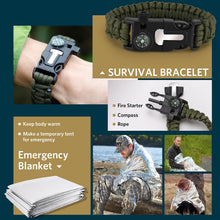 Load image into Gallery viewer, ABPIR Gifts for Fathers Day Survival Kits for Men Dad Husband Him, 13 in 1 Survival Gear and Equipment Tactical Tools for Camping Hiking Hunting Outdoor Adventure, Cool Birthday Idea
