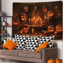 Load image into Gallery viewer, KatchOn, XtraLarge Spooky Halloween Backdrop - 72x44 Inch | Halloween Pumpkin Banner for Pumpkin Halloween Decorations | Halloween Photo Backdrop | Halloween Banner for Halloween Party Decorations
