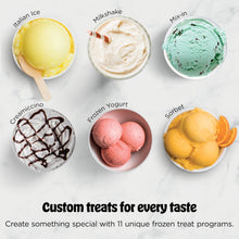 Load image into Gallery viewer, Ninja CREAMi Deluxe Ice Cream Maker | 11-in-1 Create Frozen Desserts, Sorbet, Milkshakes, Yogurt &amp; More | Includes 2 Dishwasher Safe XL 24 Oz. Tubs with storage lids | Silver | NC501
