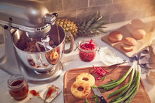 Load image into Gallery viewer, KitchenAid Artisan Series 5 Quart Tilt Head Stand Mixer with Pouring Shield KSM150PS, Contour Silver, Zinc
