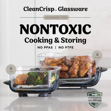Load image into Gallery viewer, Ninja Crispi 4-in-1 Glass Air Fryer | 450°F | Non-Toxic | 4QT &amp; 6-Cup Glass Containers w/Lids | Microwave, Freezer, Dishwasher Safe | Max Crisp, Air Fry, Bake, Recrisp | Stone | FN101ST
