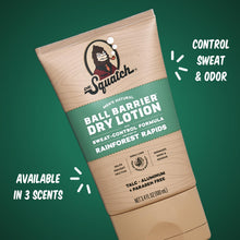 Load image into Gallery viewer, Dr. Squatch Ball Barrier Dry Lotion, No Mess Body Powder Lotion for Men, Made With Natural Ingredients - 2-Pack Rainforest Rapids
