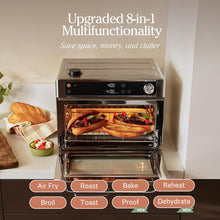 Load image into Gallery viewer, Our Place Wonder Oven Pro | 8-in-1 Digital Air Fryer &amp; Countertop Oven with Basket, Rack, Pan &amp; Tray | 3-Rack, 32 QT - Air Fry, Toast, Roast, Bake, Reheat, Broil, Proof &amp; Dehydrate | Stainless Steel
