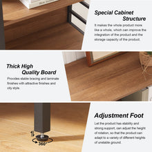 Load image into Gallery viewer, HOMISSUE Bookshelf, 6-Tier Bookshelf, Rustic Wood Metal Bookshelves and Bookcases, Freestanding Open Bookshelf, Industrial Tall Bookcase for Home Office, Living Room and Bedroom, Vintage Brown
