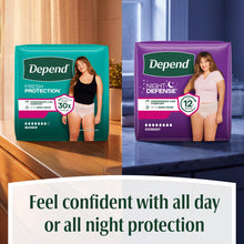 Load image into Gallery viewer, Depend Fresh Protection Adult Diapers, Incontinence Underwear for Women, Disposable, Maximum, Small, Blush, 32 Count, Packaging May Vary
