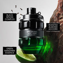 Load image into Gallery viewer, Viktor&amp;Rolf - Spicebomb Nightvision Eau de Toilette - Warm, Spicy &amp; Fresh - Cologne for Men - With Notes of Bergamot Citrus, Black Spices &amp; Rosemary - 3 Fl Oz
