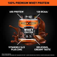 Load image into Gallery viewer, Body Fortress Super Advanced Whey Protein Powder, Chocolate, Immune Support (1), Vitamins C &amp; D Plus Zinc, 1.78 lbs (Packaging May Vary)
