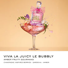 Load image into Gallery viewer, Juicy Couture Viva La Juicy Le Bubbly Eau De Parfum, Luxury Women's Perfume with Notes of Champagne Inspired Pink Berries, Gardenia, Jasmine &amp; Amber - Fruity &amp; Sweet, EDP Spray, 3.4 Fl Oz
