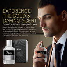Load image into Gallery viewer, AHUJA Daring Eau de Parfum Cologne for Men 3.4 fl oz - Men Fragrance - Long Lasting Perfume for Men Original Bold Awakening Pepper &amp; Citrus- Geranium &amp; Patchouli -Luxury Scent Gift for Men EDP
