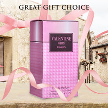 Load image into Gallery viewer, Valentine Nero for Women Eau De Parfum - Amber Floral Jasmine, Bourbon Vanilla &amp; Woods - Oriental-Floral Fragrance with a Modern Twist - Elegant 100ml Bottle Fragrance Packed in a Paper Box
