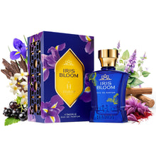 Load image into Gallery viewer, H HABIBI Iris Bloom Long-Lasting Arabian Perfumes for Women, Eau de Parfum for Women (2.5 Oz) Unique Fragrance With Rare Exotic Notes Of Blackcurrant, Jasmine &amp; Saffron

