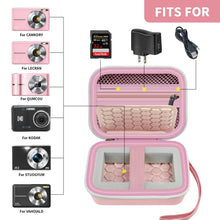 Load image into Gallery viewer, Carrying &amp; Protective Case for Digital Camera, AbergBest 21 Mega Pixels 2.7" LCD Rechargeable HD/Kodak Pixpro/Canon PowerShot ELPH 180/190 / Sony DSCW800 / DSCW830 Cameras for Travel-Pink
