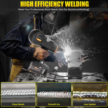 Load image into Gallery viewer, Protmex Handheld MIG Welder Machine - 110V Flux Core Portable Welder, 120A Gasless MIG Welding Machine, Inverter Wire Feed Welding Equipment, for Solder Bar Sizes from 0.030" to 0.035" (0.81.0mm)
