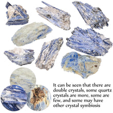 Load image into Gallery viewer, JIC Gem Natural Raw Blue Kyanite Rough Mineral Healing Crystal Irregular Home Decoration Gemstone Specimen 1pc 2.42-2.86 lb
